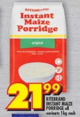 Ritebrand Instant Maize Porridge original 1kg