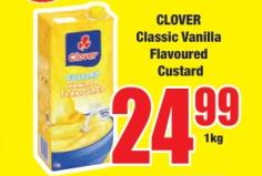 CLOVER Classic Vanilla Flavoured Custard 1 kg 