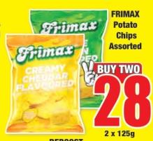 FRIMAX Potato Chips Assorted 2X125GM