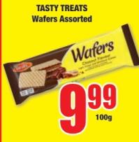 TASTY TREAT Wafers Assorted 100GM