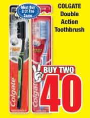 COLGATE Double Action Toothbrush 2PCS