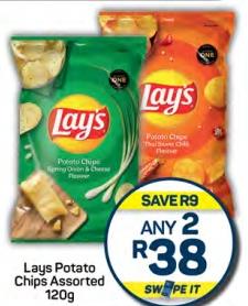 Lays Potato Chips Assorted 120 G