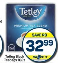 Tetley Black Teabags 102's