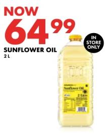 Woolworths Sunflower Oil 2L