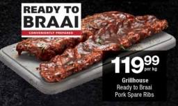 Grillhouse Ready to Braai Pork Spare Ribs