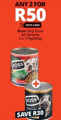 Boss Dog Food All Variants ANY 2 FOR 