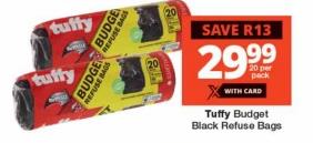 Tuffy Budget Black Refuse Bags