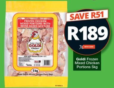 Goldi Frozen Chicken Mixed Portions 5 kg