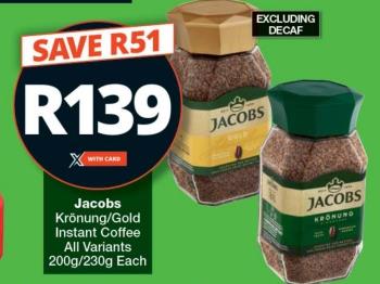 Jacobs Krönung/Gold Instant Coffee All Variants