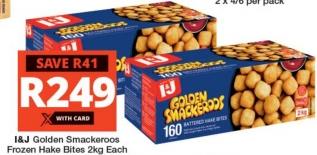 I&J Golden Smackeros Frozen Hake Bites