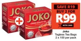 Joko Strong Quality Tea, Tagless Tea Bags