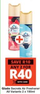 Glade Secrets Air Freshener 2x180 ml