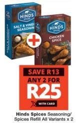 Hinds Spices Seasoning/Spices Refill All Variants x 2