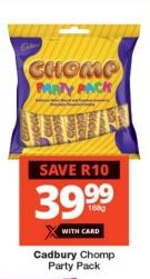 Cadbury Chomp Party Pack 100g