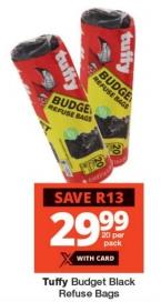 Tuffy Budget Black Refuse Bags 