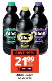 Albex Bleach All Variants 1.5 Ltr 