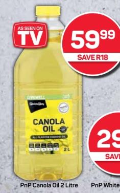 Pnp Canola Oil 2Liter