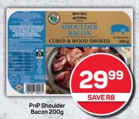 Pnp shoulder Bacon 200g