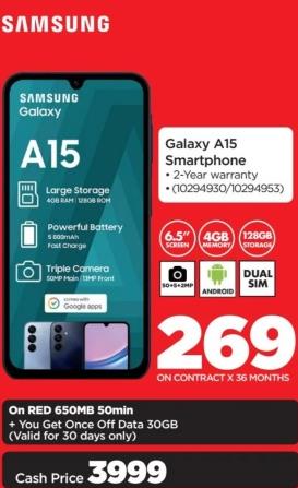 Samsung Galaxy A15 Smartphone