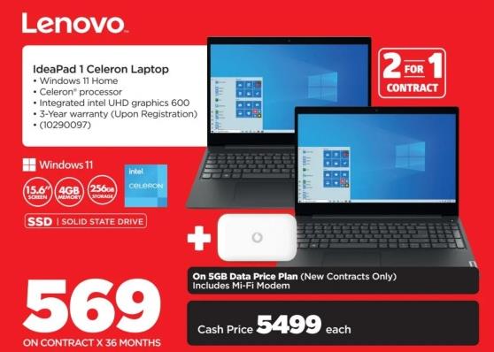 Lenovo IdeaPad 1 Celeron Laptop