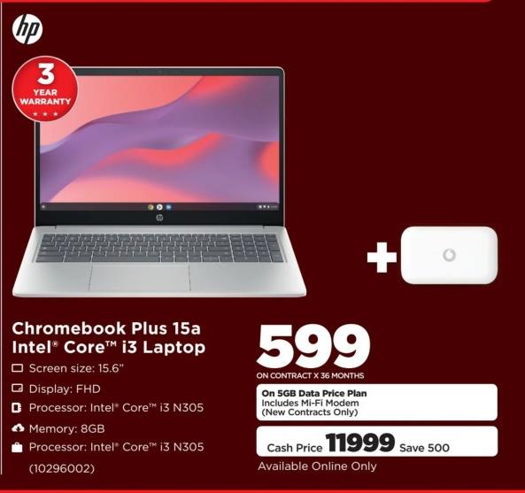 Hp Chromebook Plus 15a Intel® Core™ i3 Laptop