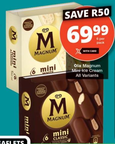 Ola Magnum Mini Ice Cream All Variants