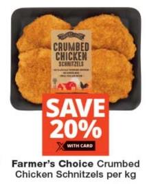 Farmer's Choice Crumbed Chicken Schnitzels