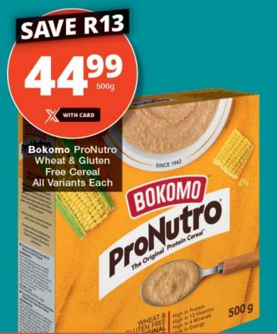 Bokomo ProNutro Wheat & Gluten Free Cereal