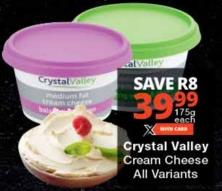 Crystal Valley Cream Cheese All Variants