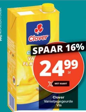 Clover Vanieljegegeurde Vla 2L