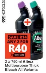 Albex Multipurpose Thick Bleach All Variants 2x750ml