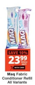 Maq Fabric Conditioner Refill All Variants 600ml