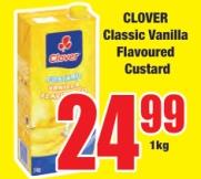 CLOVER Classic Vanilla Flavoured Custard 1kg