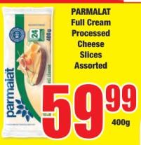 PARMALAT Full Cream Processed Cheese Slices Assorted 400g