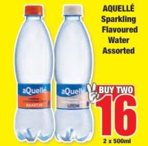 AQUELLÉ Sparkling Flavoured Water Assorted 2x500ml