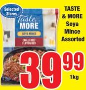 Taste & More Soya Mince Assorted 1KG