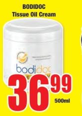 BODIDOC Tissue Oil Cream 500ml