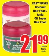 EASY WAVES Coconut Hair Food / Amla Oil Super Hair Food 125 ml	