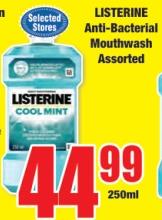 LISTERINE Anti-Bacterial Mouthwash Assorted, Cool Mint