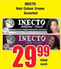 INECTO Hair Colour Creme Assorted 50ml 