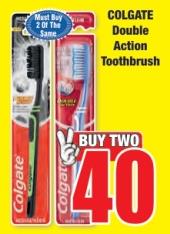 COLGATE Double Action Toothbrush  2pcs 