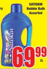 SATISKIN Bubble Bath Assorted 2Ltr