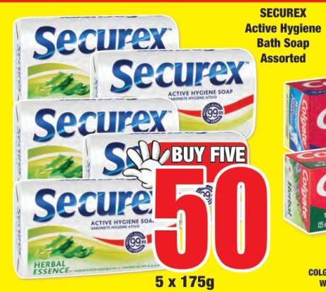 Securex Active Hygiene Soap Assorted 