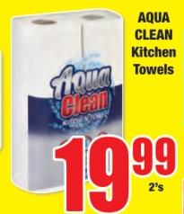 Aqua Clean Kitchen Towels 2's