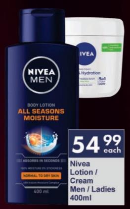 Nivea Men Body Lotion All Seasons Moisture - 400ml