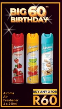 Airoma Air Freshener 3x210ml