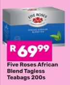 Five Roses African Blend Tagless Teabags 200s