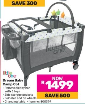 Little One Dream Baby Camp Cot