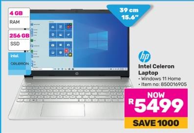 HP Intel Celeron Laptop