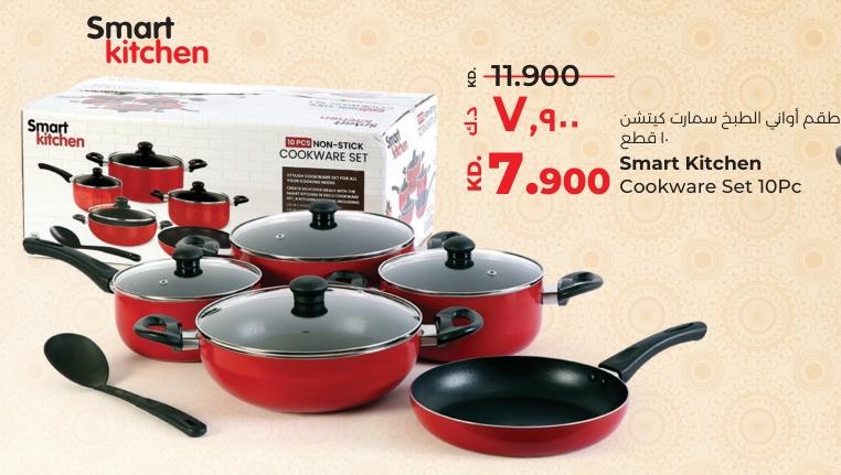 Smart Kitchen 10PC Non-Stick Cookware Set